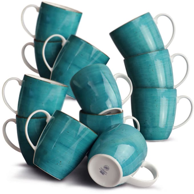 LUBIANA BOSS Mokken 380ml - 12 stuks - Zeegroen