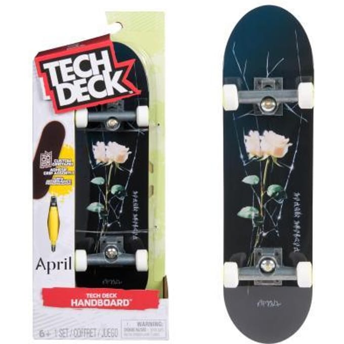 Tech Deck, April Handboard, authentieke miniskateboards (alleen voor gebruik met de hand)