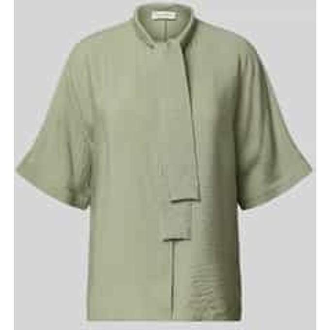 relaxed fit strikblouse van viscosemix