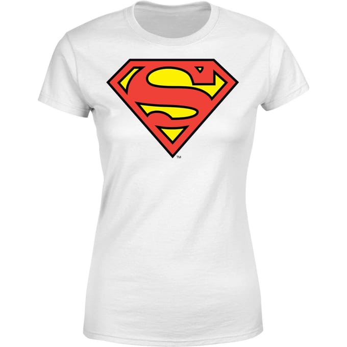 DC Originals Official Superman Shield Dames T-shirt - Wit - M