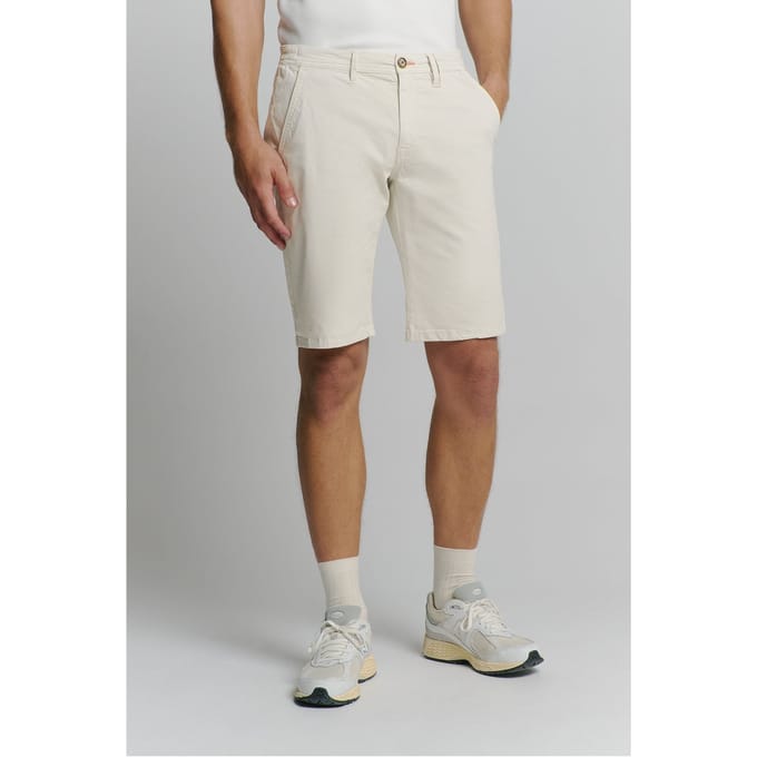 No Excess Short Chino Garment Dyed Twill Stretch Chalk  36