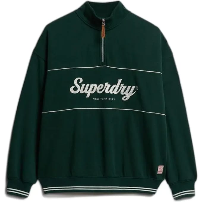 Dames sweatshirt met 1/4 rits Superdry Country Club