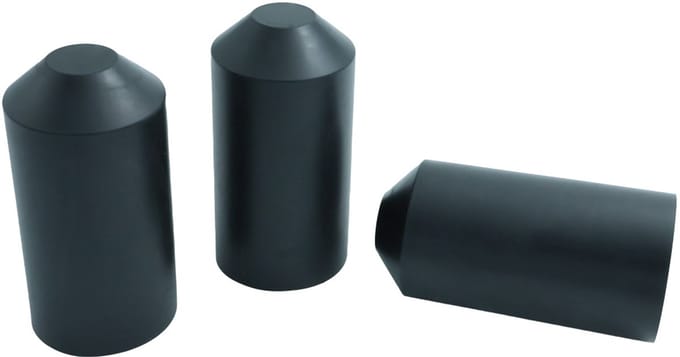 PRO-TIE® - Krimpkous Eindkap Einddop met Lijm 55-26 mm Zwart UV bestendig - PRO-TIE