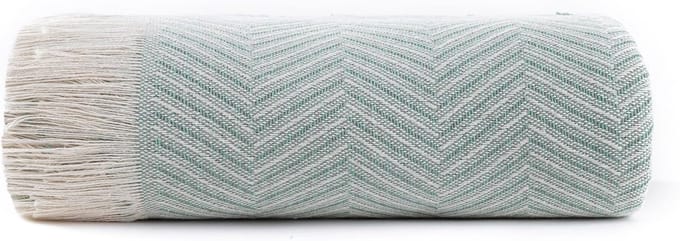 Multifunctionele sprei, sofasprei, voor bed, banksprei, gemaakt in Spanje, visgraatpatroon, 125 x 180 cm, groen
