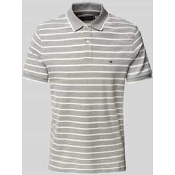 Regular fit poloshirt van een mix van katoen en linnen