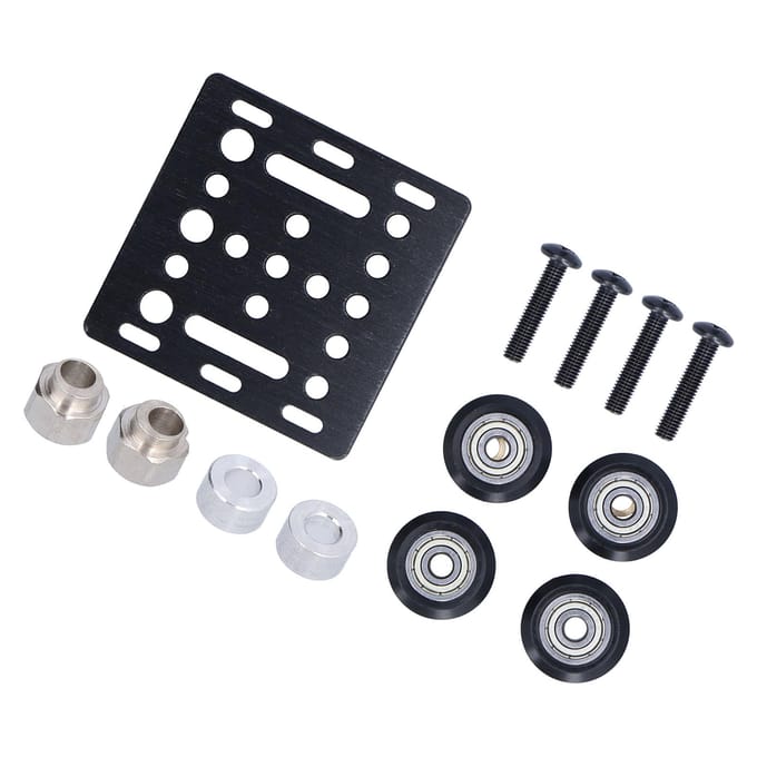 Portaalplaat Aluminiumlegering Constructie met Katrol 3D Printer Accessoireset Kit gray