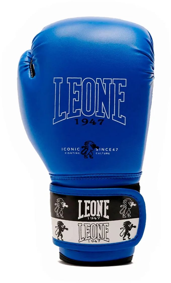Leone1947 Iconic Junior Kunstleren Bokshandschoenen Blauw 6 oz