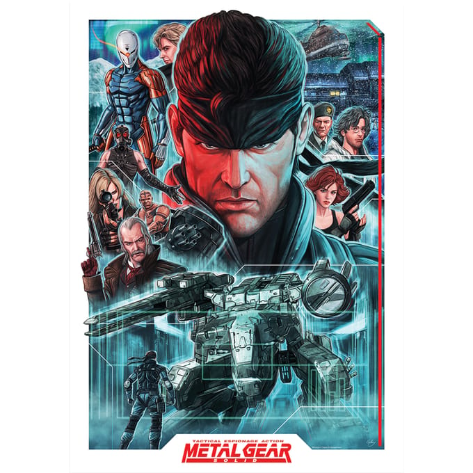 FaNaTtik Metal Gear Solid Art Print Montage Limited Edition 42 x 30 cm Poster & Wallscrolls