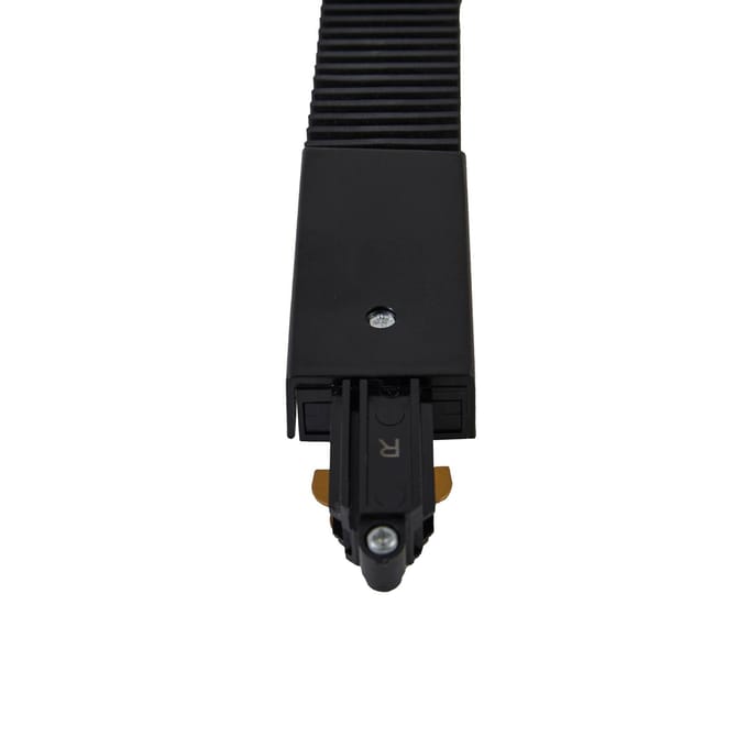 Lindby Flex-connector Linaro, zwart, 1-fase railsysteem