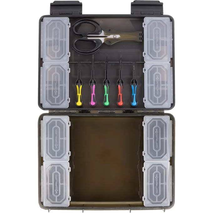 Korum Slim Blox Fully Loaded - Carp Fishing Terminal Tackle Storage Box