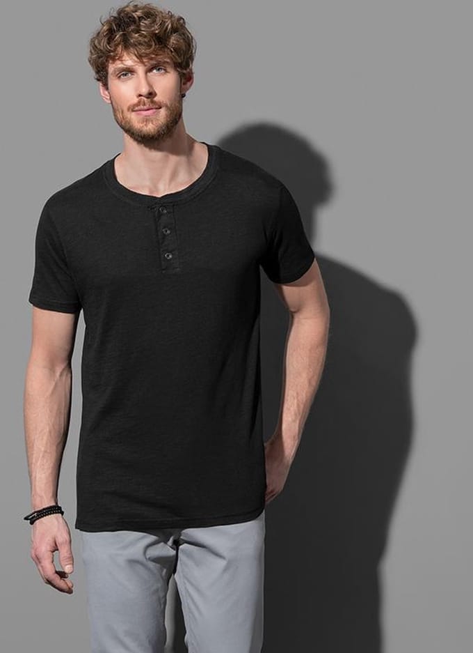 Stedman Shawn Henley T-Shirt S9430 - BLACK OPAL - L