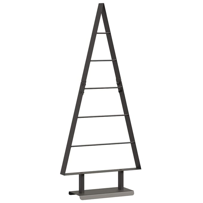 vidaXL - Metalen - kerstboom - Zwart - 90 - cm - Staal
