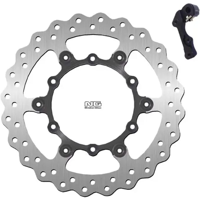 Vlotterende motorremschijfset en steuntje NG Brake Disc Wave 1153XK05