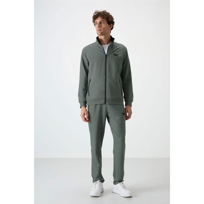 Heren Gebreide Fleece Sweater en Broek Set