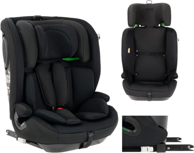 Novi Jules V2 Isofix Autostoel 76-150 cm – Groep 1/2/3 – Isofix + Top Tether – Verstelbare Hoofdsteun – I-Size