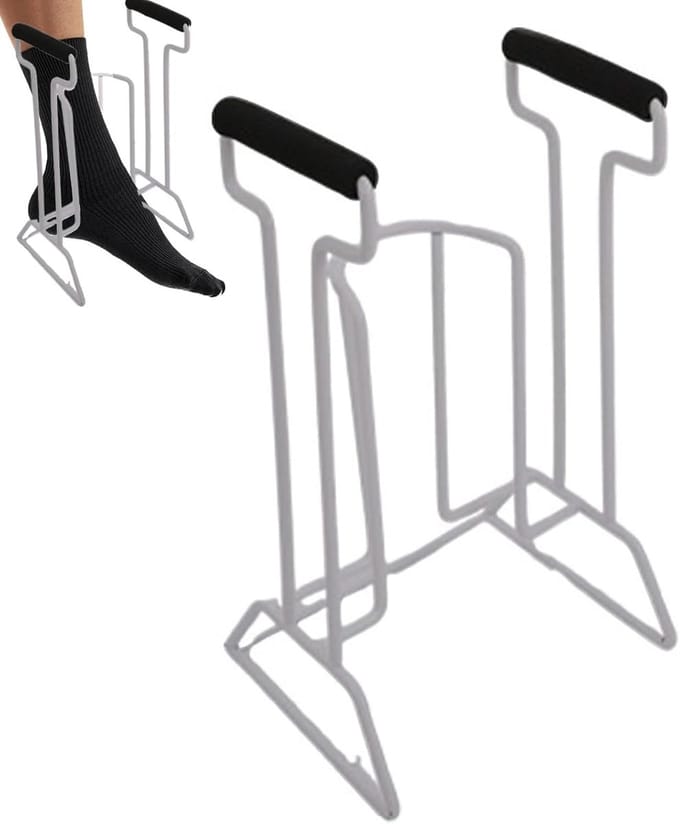 Aantrekhulp Compressiekousen - Steunkousen Frame - Ergonomisch Metaal