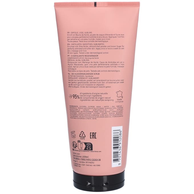 Lichaam Exfoliator Lierac BODY-NUTRI 200 ml Regenererend