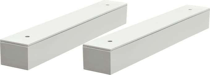 B!Organised Design - Blinde Plankdrager - Vierkant Hoogglans Wit 2.6x3.6x23,5cm