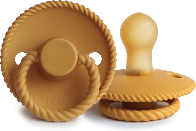 Frigg Rope Latex Fopspeen 0-6M | Honey Gold