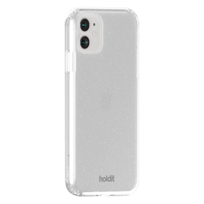 Holdit Glitter Case geschikt voor Apple iPhone 11 / Xr - Wit