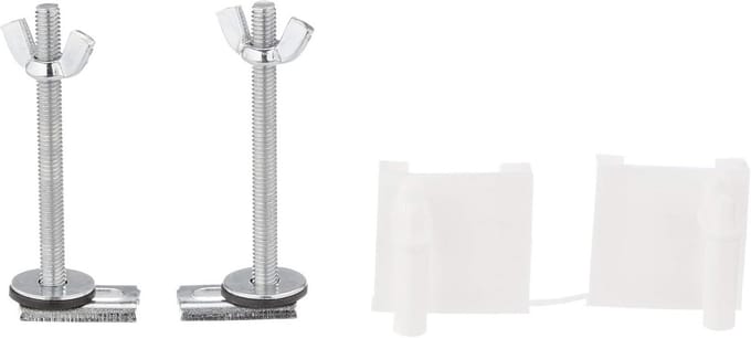 Kunststof houders voor een WC-bril