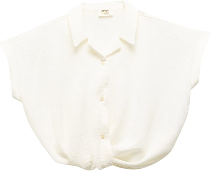 Overhemdkraag Mouwloos Kurzarmshirt