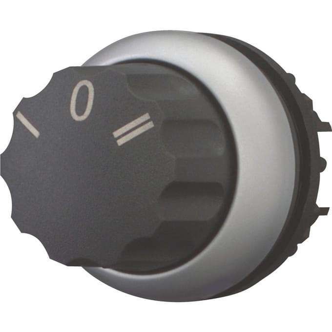 Eaton 216861 M22-W3 Keuzetoets Kunststof frontring Draaischakelaar Zwart 1 stuk(s) Piece