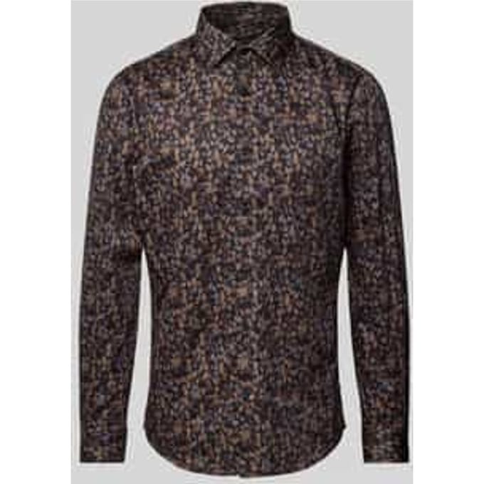 Regular fit vrijetijdsoverhemd met kentkraag, model 'Trostol'