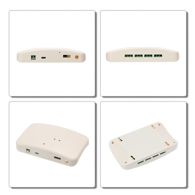 Slimme Afstandsbediening Draadloze Schakelaar met Behuizing Universele Module 4ch DC 5V Wifi Schakelaar groen