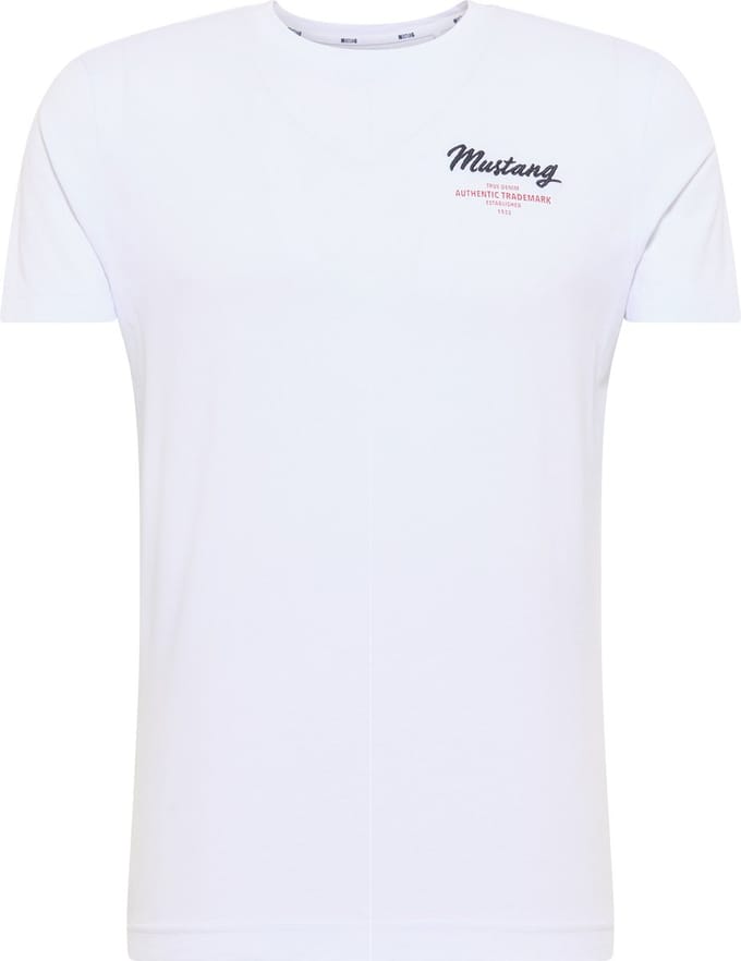 Mustang T-shirt Aron Embro wit - 3XL