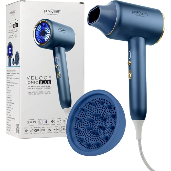 Veloce Ionische Blauwe Haardroger B