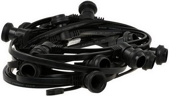 Simply Design P20 Waterdichte Prikkabel met 35 Fittingen 20 m Zwart
