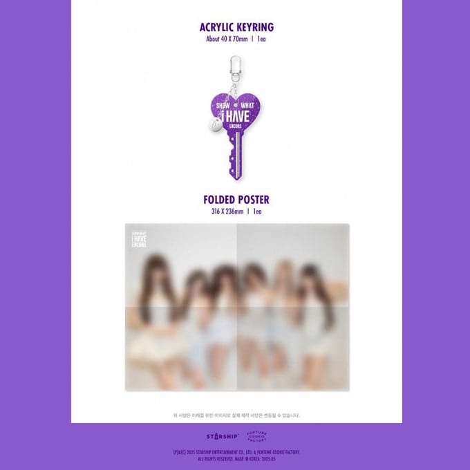 IVE - De 1e Wereldtournee [SHOW WHAT I HAVE - ENCORE] KiT only purple