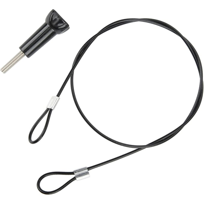 Longe de sécurité anti-perte en acier inoxydable de 60 cm avec vis 14 pouces pour GOPROOSMO Action black