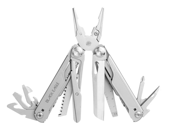 Black Eagle Yukon Multitool zakmes – 16 tools – RVS – Inclusief etui
