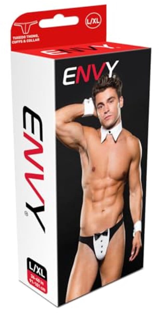 Envy Menswear Heren Tuxedo Dessous, Zwart, Medium/Large