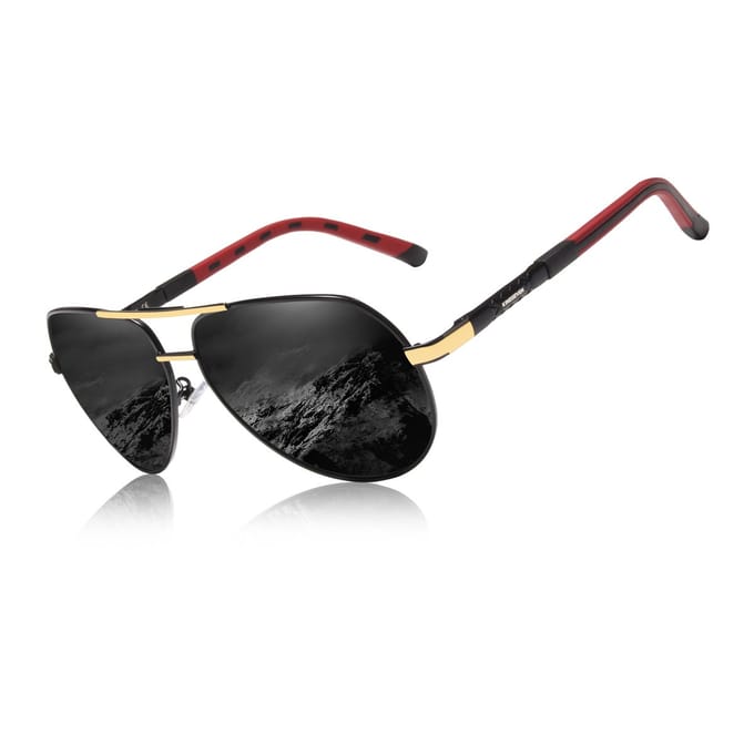 Kingseven black and gold italy design zonnebril