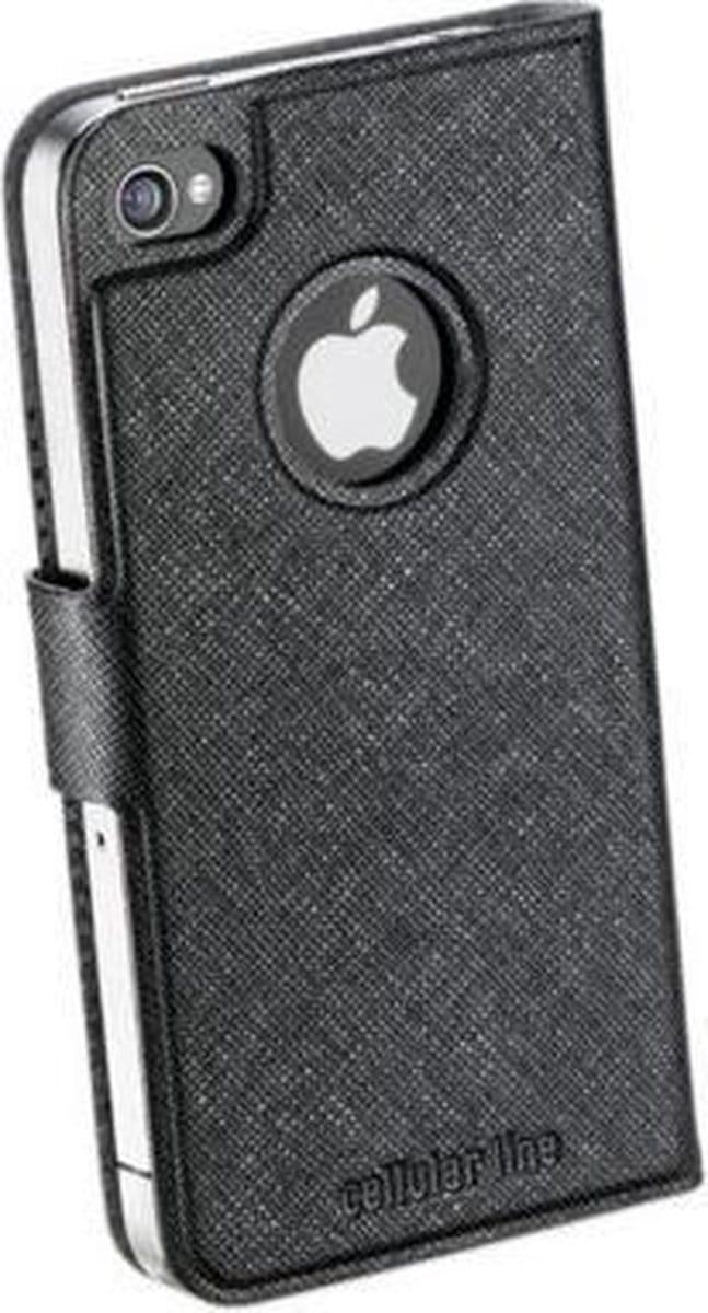 Cellularline BOOKSLIMIPHONE4BK mobiele telefoon behuizingen 8,89 cm (3.5'') Folioblad Zwart