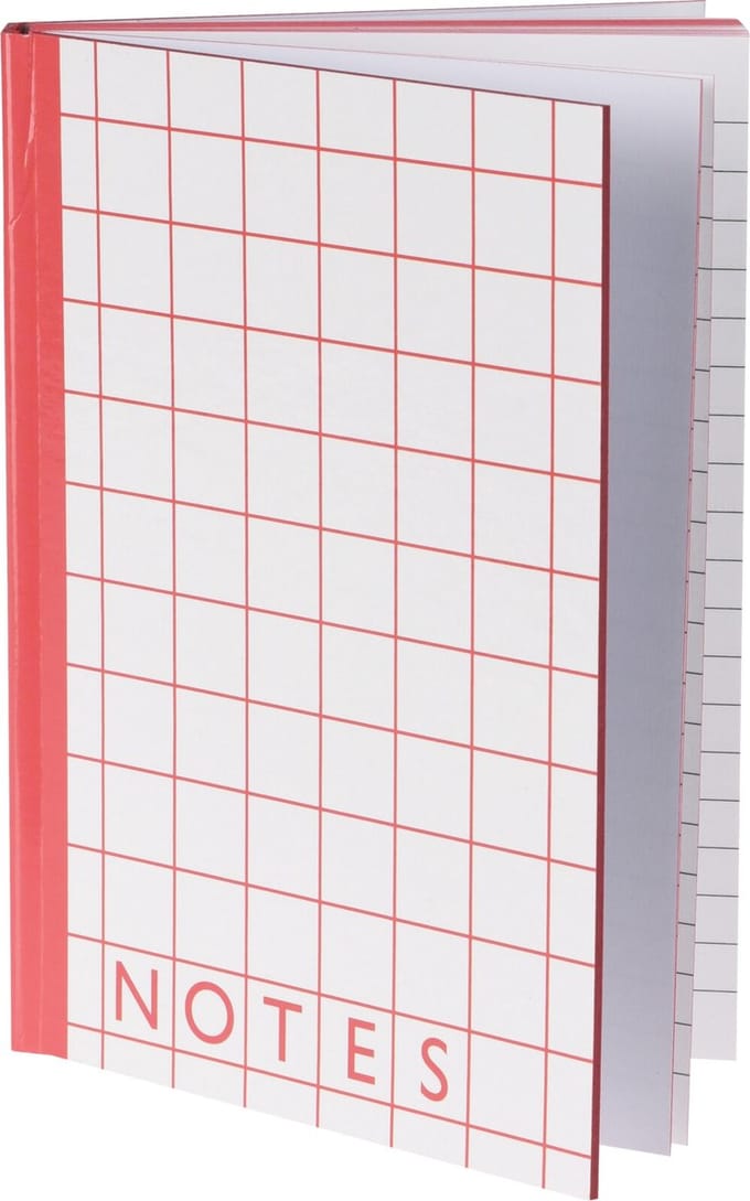 Notitieboek hardcover rood