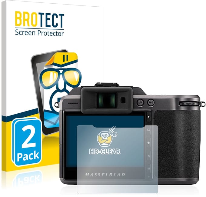 BROTECT - Screenprotector voor Hasselblad X1D II 50C - Folie Beschermfolie transparant 2 Stuks