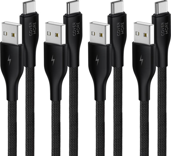 Oplader kabel geschikt voor Samsung galaxy telefoon en tablet - Usb naar usb C - Oplaadkabel - 4 stuks - 1m