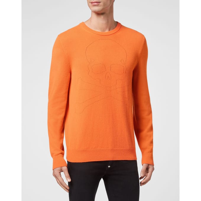 Pullover Ronde Hals Skull And Plein