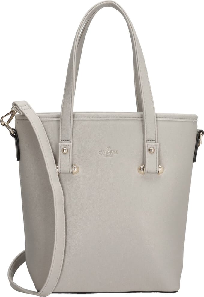 Charm London Oxford Shopper - Lichtgrijs