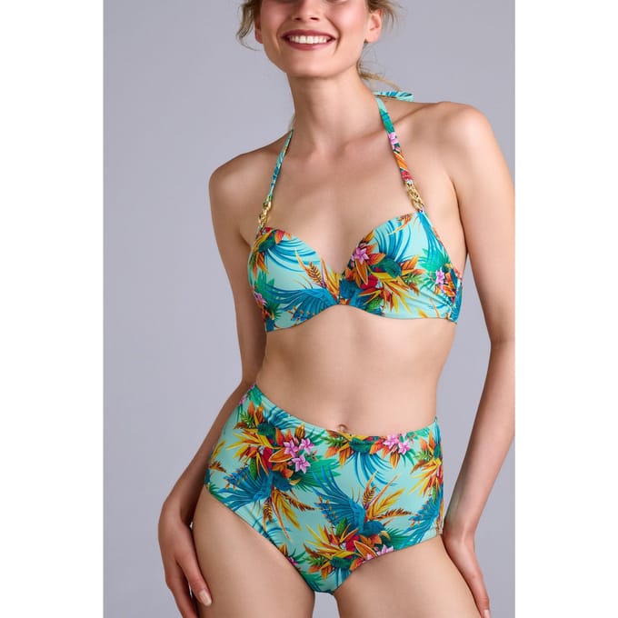 Marlies Dekkers Hula Haka Aqua Sky Briefs Größe: S | Bikinis Outlet | Damen | Cyan