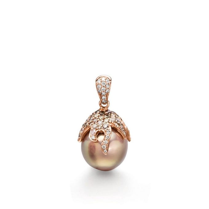 Luna-Pearls - 202.1660 - Hanger - 750/-Wit goud met Zoetwater gekweekte parel