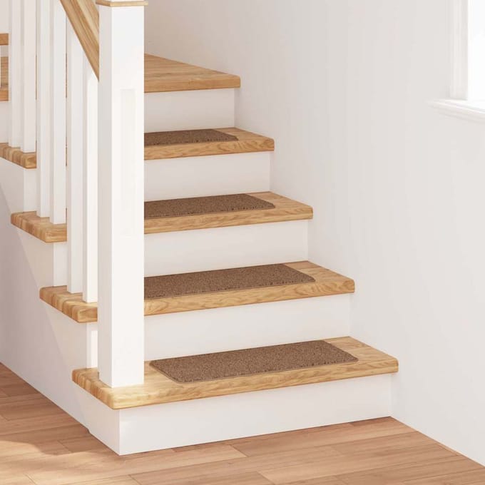 vidaXL Antislip Trapmatten 15 st 60 x 25 cm Geel PP Rechthoekig