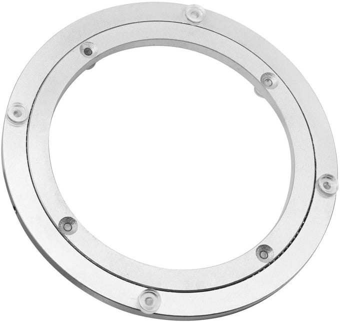 Duurzame draaibare draaitafel voor eettafel - 8 inch aluminiumlegering