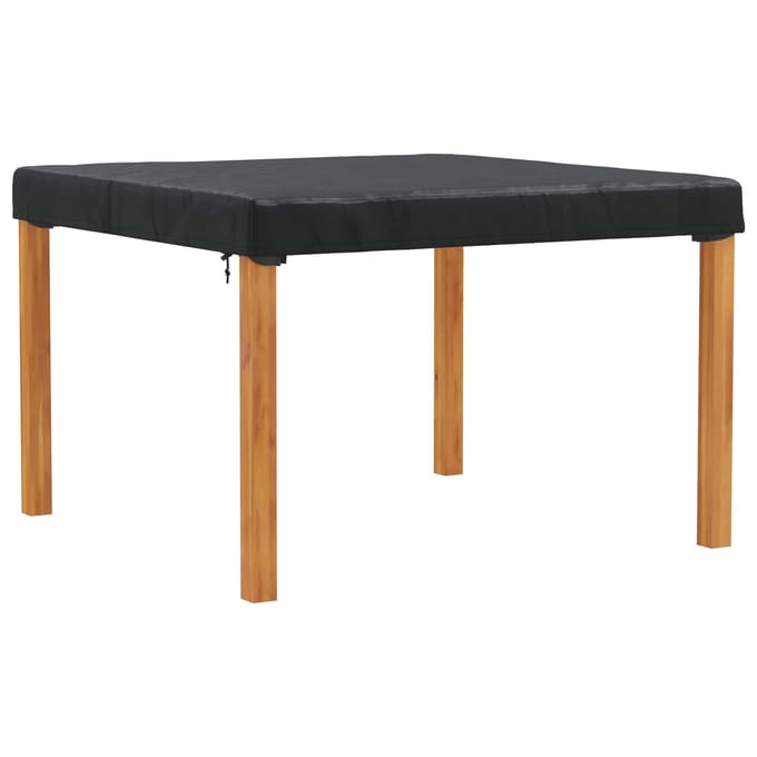 vidaXL - Tafel - Dekking - 122 - x - 122 - x - 15 - cm - Vierkant - Waterdicht - Zwart