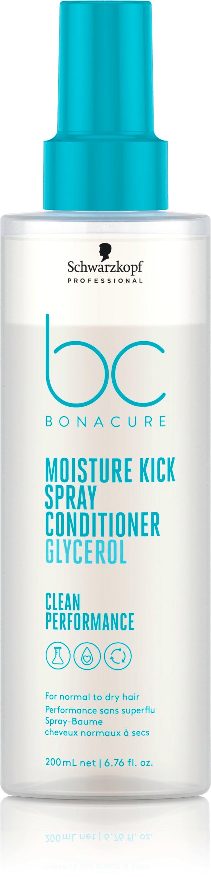 Voedende Conditioner Schwarzkopf Bonacure Moisture Kick Spray Glycerol (200 ml)