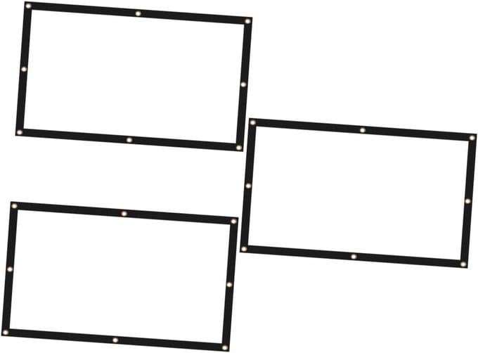 Projectiescherm - Projector gordijn - Thuisbioscoop creëren - Draagbaar en stevig - 84 inch 16:9 - Wit